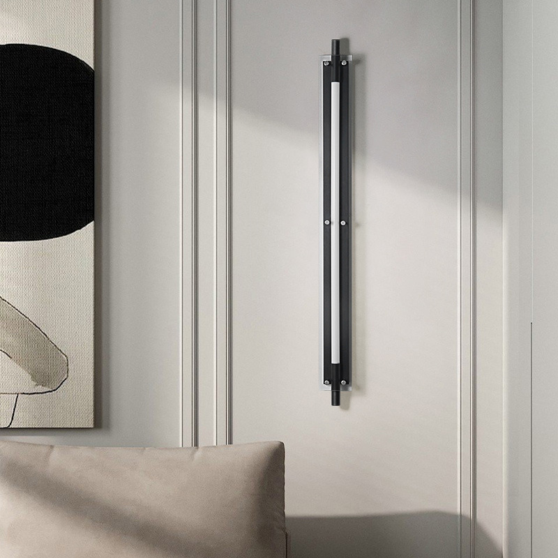 Diseño de corredor de vidrio de vestíbulo diseñador de lámparas de dormitorio de barra nórdico lámpara de pared simple lámpara de vidrio de pasillo