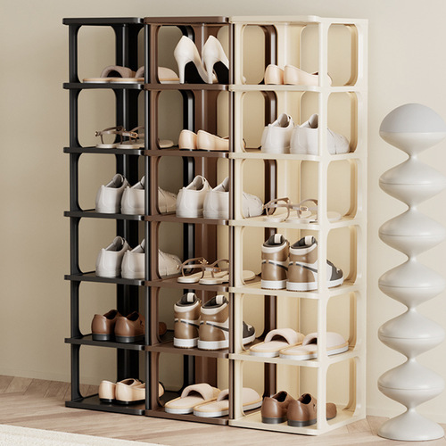 Simple shoe rack door household corner small rental room dormitory shoe cabinet sturdy and durable multi-layer dustproof shoe stand