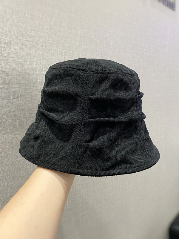 日系复古褶皱灯芯绒渔夫帽子女秋冬新款休闲文艺显脸小百搭盆帽潮|undefined