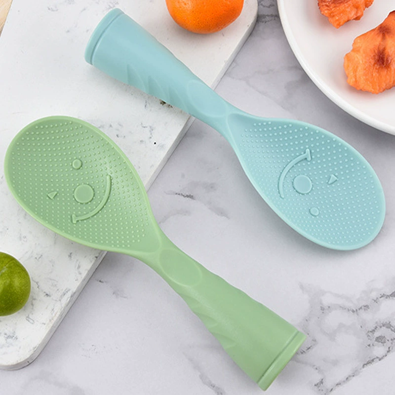 Нескользящая термостойкая вертикальная рисовая ложка PP рисовая ложка