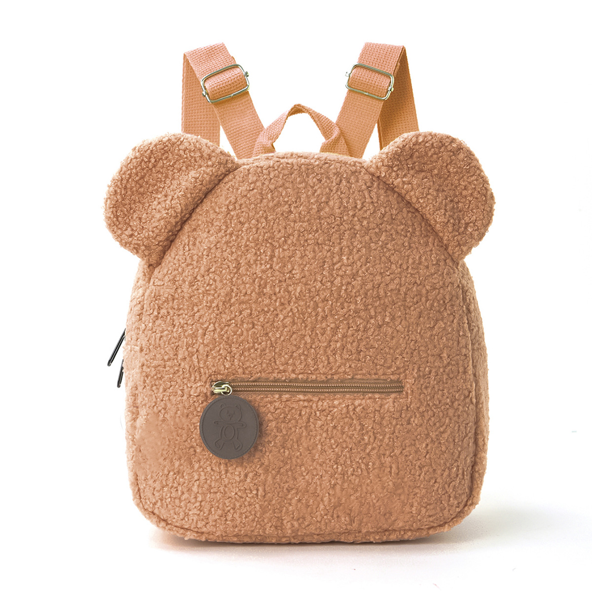 Mochila de felpa transfronteriza 2025 nueva moda casual oso oreja mochila de dibujos animados para niños