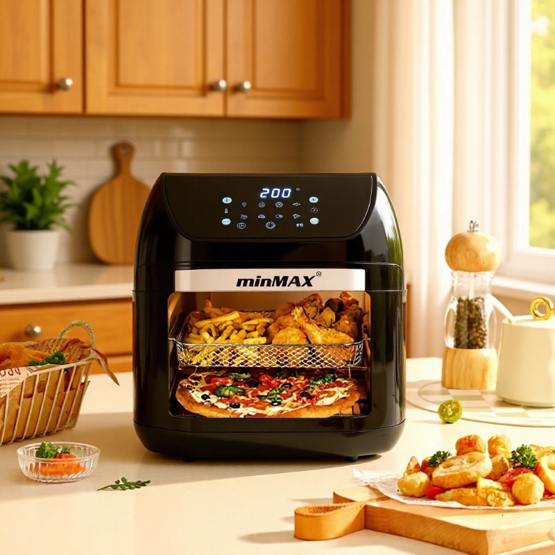 Minmax New Product Household Touch Screen Oven Baking Oven Multi-Functional Visual European Standard Foreign Trade Wholesale Cross-Border