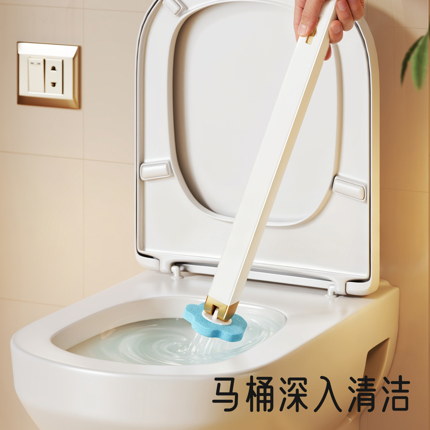 Juego de Cepillo Desechable para Inodoro de Goma Suave Multifuncional para Baño image 3