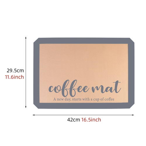Cross-border silicone coffee machine mat kitchen dining bar dishwashing bar drain mat simple style silicone insulation mat dining table mat