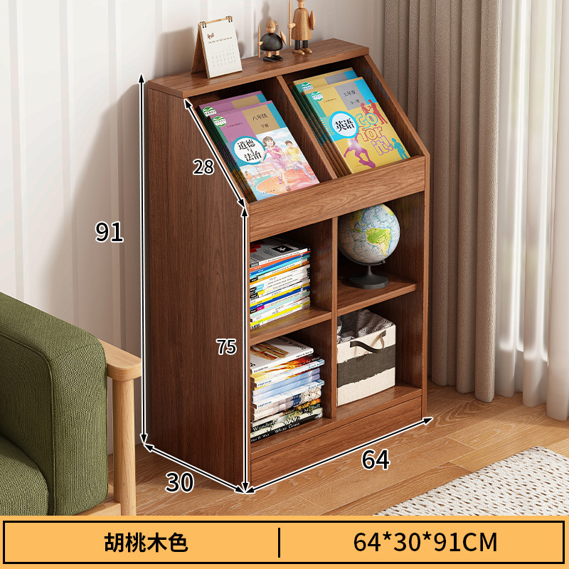 Estante de libros multicapa de piso para el hogar estante de libros pintados para almacenar y exhibir estante de almacenamiento para sala de aula pequeña estante de almacenamiento multicámara de almacenamiento