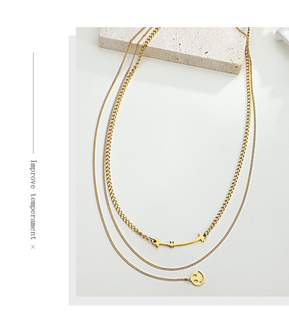 Geometric Fashion Stainless Steel Titanium Steel Pendant Necklace Wholesale display picture 2