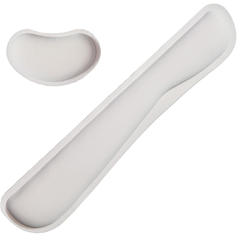 Alfombrilla de ratón de espuma viscoelástica de goma Amazon, almohadilla de muñeca antideslizante para oficina, almohada de descanso para manos con teclado de rebote lento