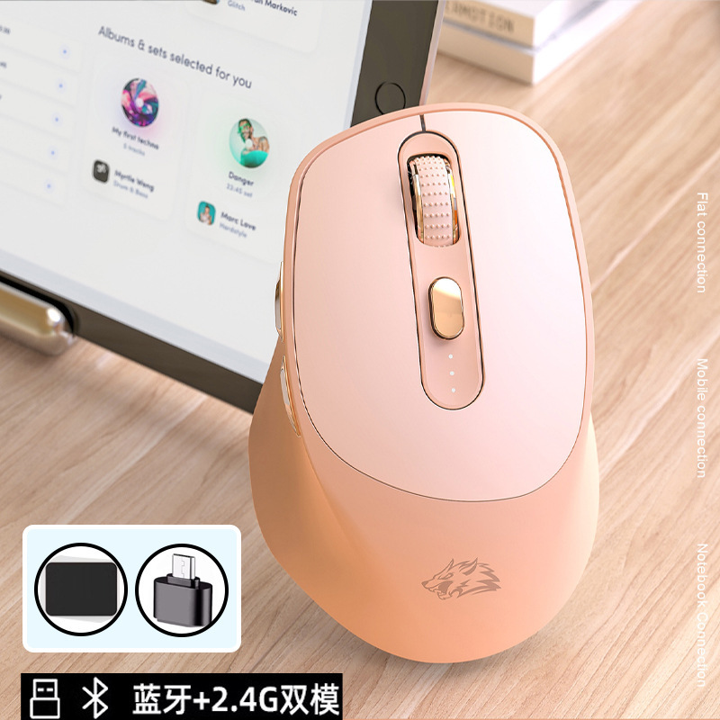 高品質でスタイリッシュなワイヤレスBluetoothマウス、静音ボタン搭載、Apple Macノートパソコン、携帯電話、オフィスに最適|undefined
