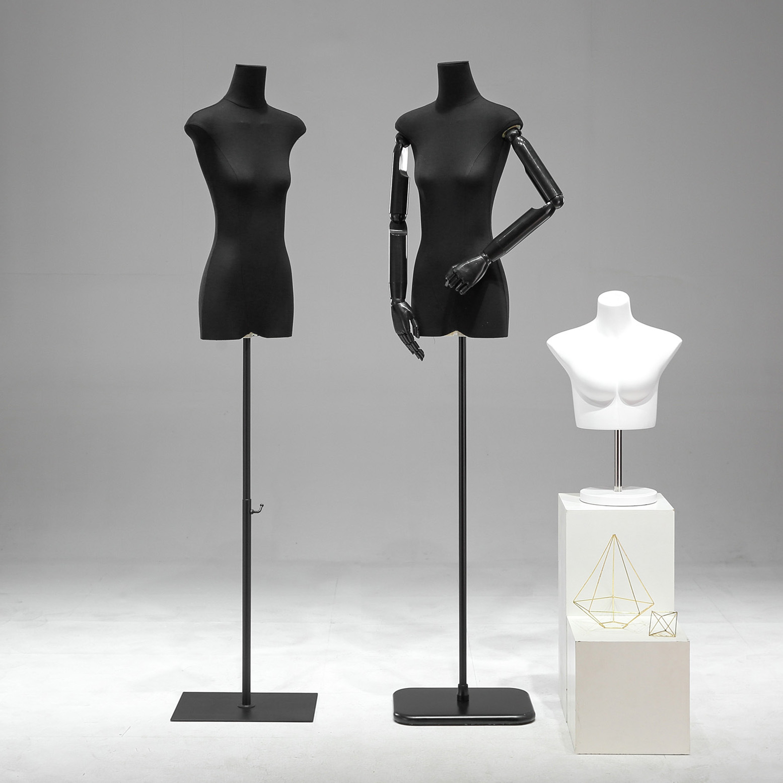 Tienda de ropa de 13 líneas de cuerpo plano plano de pecho medio cuerpo completo maniquí modelo de plataforma props tienda de ropa de mujer escaparate de exhibición