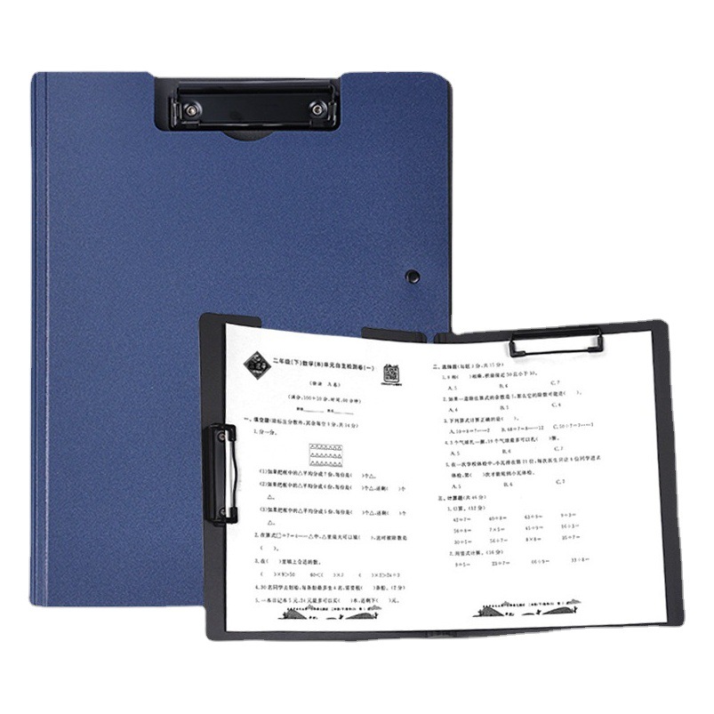Carpeta organizadora de documentos A4, portapapeles con cubierta rígida, tablero de escritura con clip, clip para papeles de prueba para estudiantes, carpeta de archivos A3