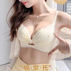 調整型のスチールリングのない下着の女性の小胸が集まって、大きい収副乳の上で支えて垂れ下がって胸の文のブラジャーのスーツを持ちます。