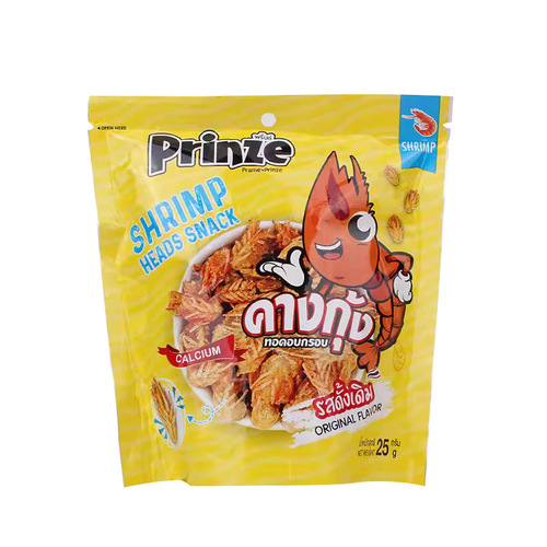 【一般贸易】泰国原装进口Prinze虾头酥高钙虾条水产制品休闲零食