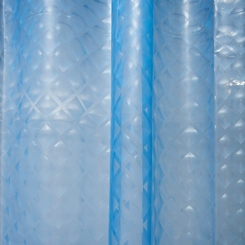 Transparent curtain, blue magnifying glass, plastic waterproof thermos, 3D