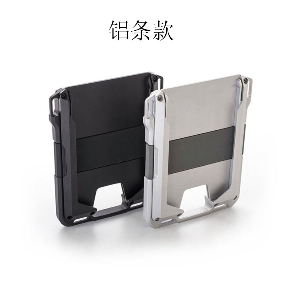 Venta directa de fábrica Licencia de Conducir cartera metal RFID titular de la tarjeta de crédito antirrobo de aleación de aluminio tarjeta de crédito titular tarjeta bancaria