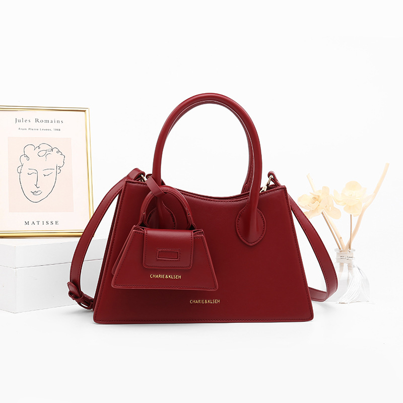 Bolso de Novia Rojo 2025, Nuevo Bolso de Moda de Lujo Ligero para Mujer, Bolso de Mano de Alta Gama, Bolso Cruzado para Novia