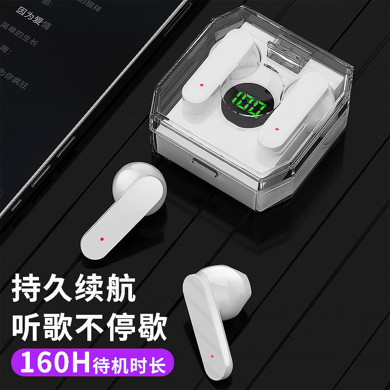 Auriculares Bluetooth inalámbricos reales semi-en-oído ultra-larga resistencia HIFI calidad de sonido llamada reducción de ruido deportes entrega de una sola pieza