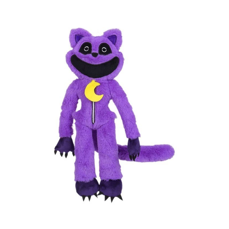 Cross-border smilingcritters dolls purple cat stuffed toy smiling animal monster plush toy spooky cute pet