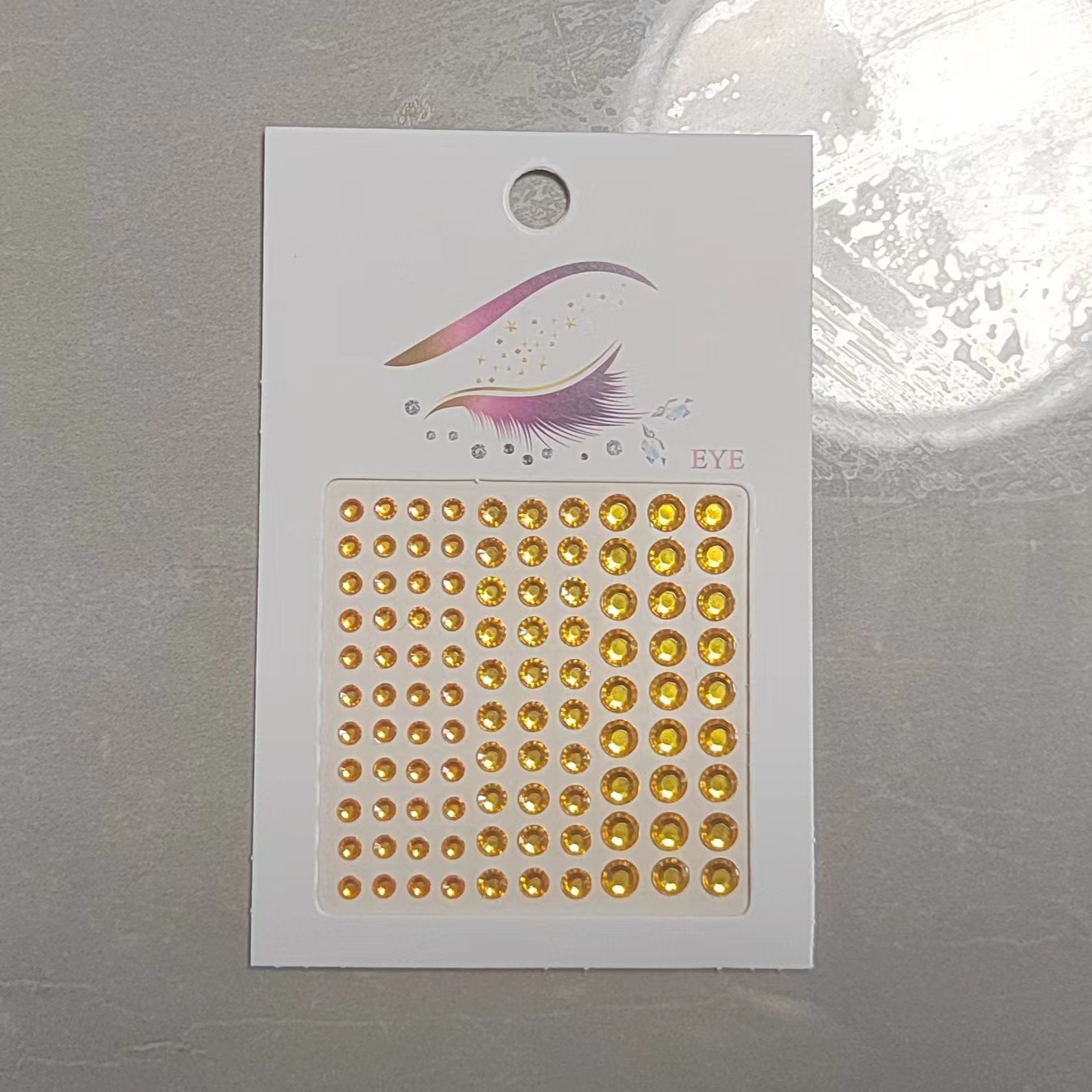 작은 흰색 카드 #6 라이트 옐로우