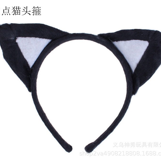1 61 rendimiento diadema animal de dibujos animados de peluche tocado diadema conejo gato vaca Tigre ovejas Orejas de conejo