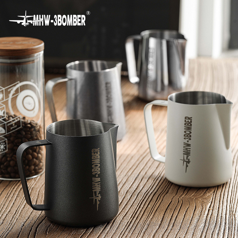 Bomber pointed mouth Flower Cup 450/600ml stainless steel flower pot coffee milk jar Classic Version 3.0