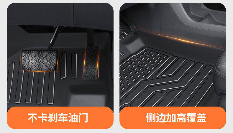 Tpe Door Sill Mats for 26 Models of Linghui E7, Full Coverage Car Mats Specifically for Linghui E7 Rental Version