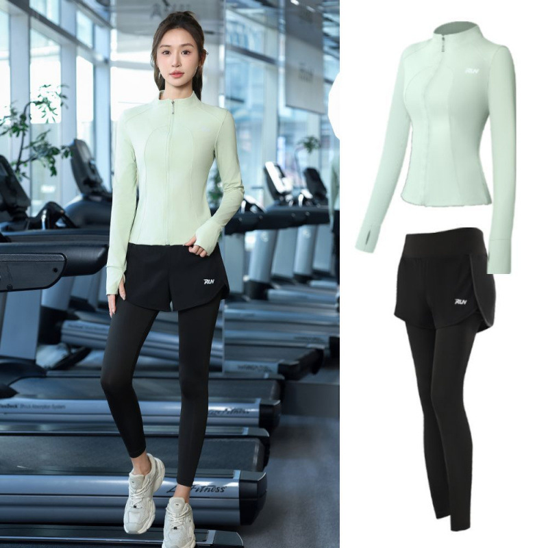 Trajes de yoga para mujeres de verano ropa deportiva suelta rápida ropa seca para correr trajes de mujeres de la mañana comercio al por mayor
