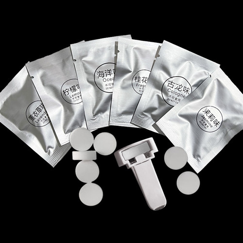 Car air conditioner air outlet fragrance tablets car solid fragrance tablets PE fragrance tablets replacement fragrance core fan balm essential oil tablets