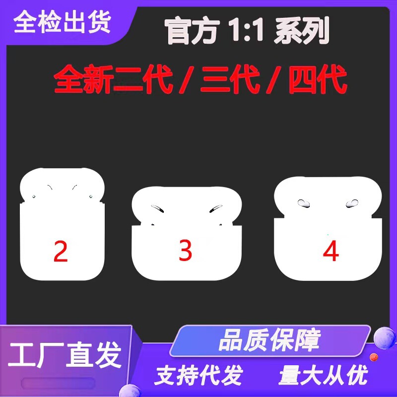 Pro second-generation third-generation fourth-generation real wireless Bluetooth headset smart noise reduction renamed positioning for Apple Android