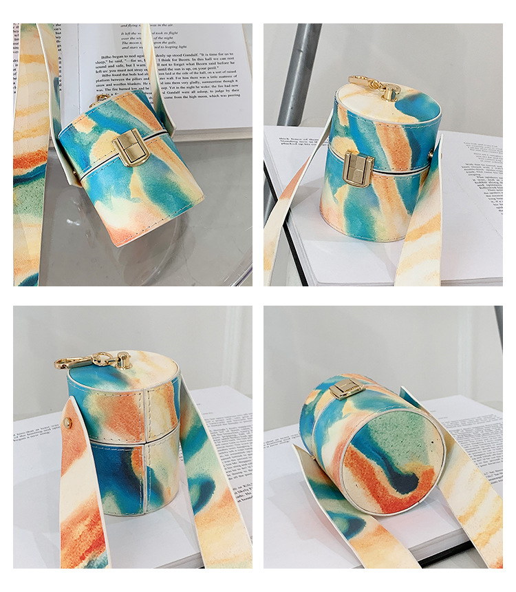 New Fashion Mini Printing One-shoulder Diagonal Bucket Bag Wholesale Nihaojewelry display picture 13