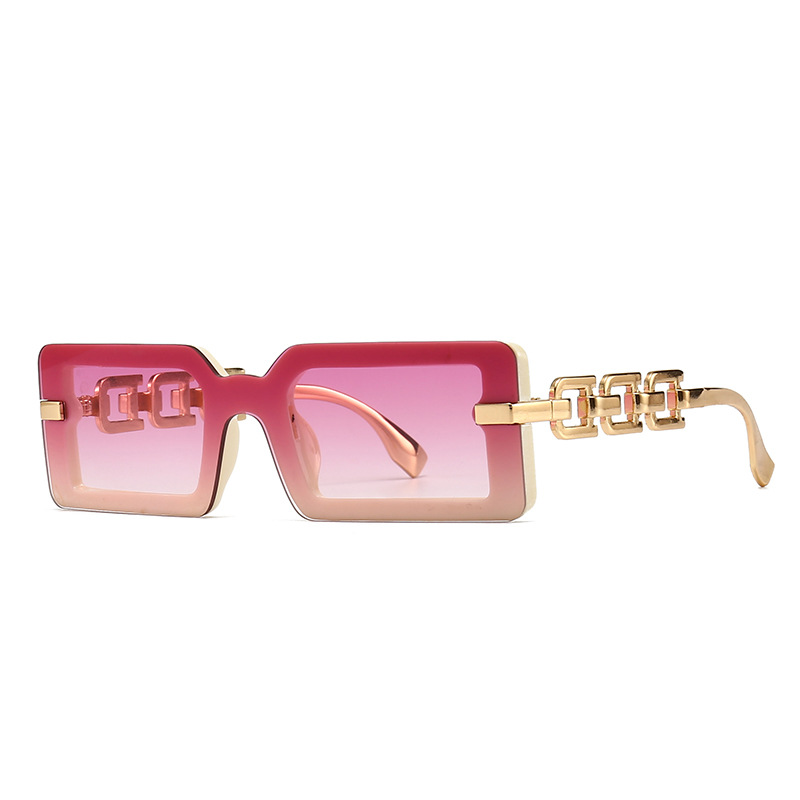 new modern retro square-frame sunglasses INS style street photography big-name sunglasses _voghion.com