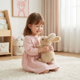 Электрическая мягкая игрушка кролик MyRealisticBunny