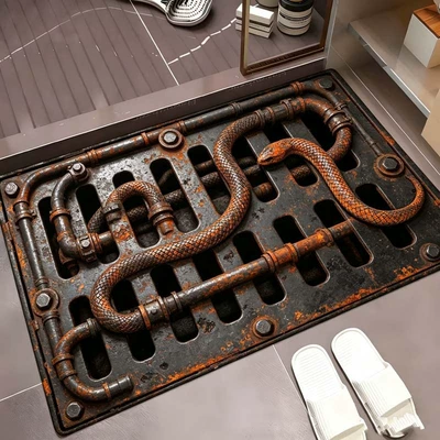 for Bathroom and Toilet, Water – Avtomobil döşəmə paspasları - metal-grille-4-4060cmnew-diatom-mud