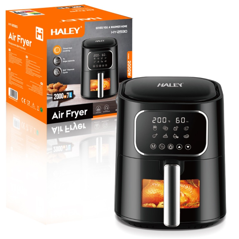 Haley European Standard Household New Visual Multi-Function Electric Fryer Oven Integrated Large-Capacity Air Fryer