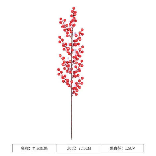 9 forks of red fruit