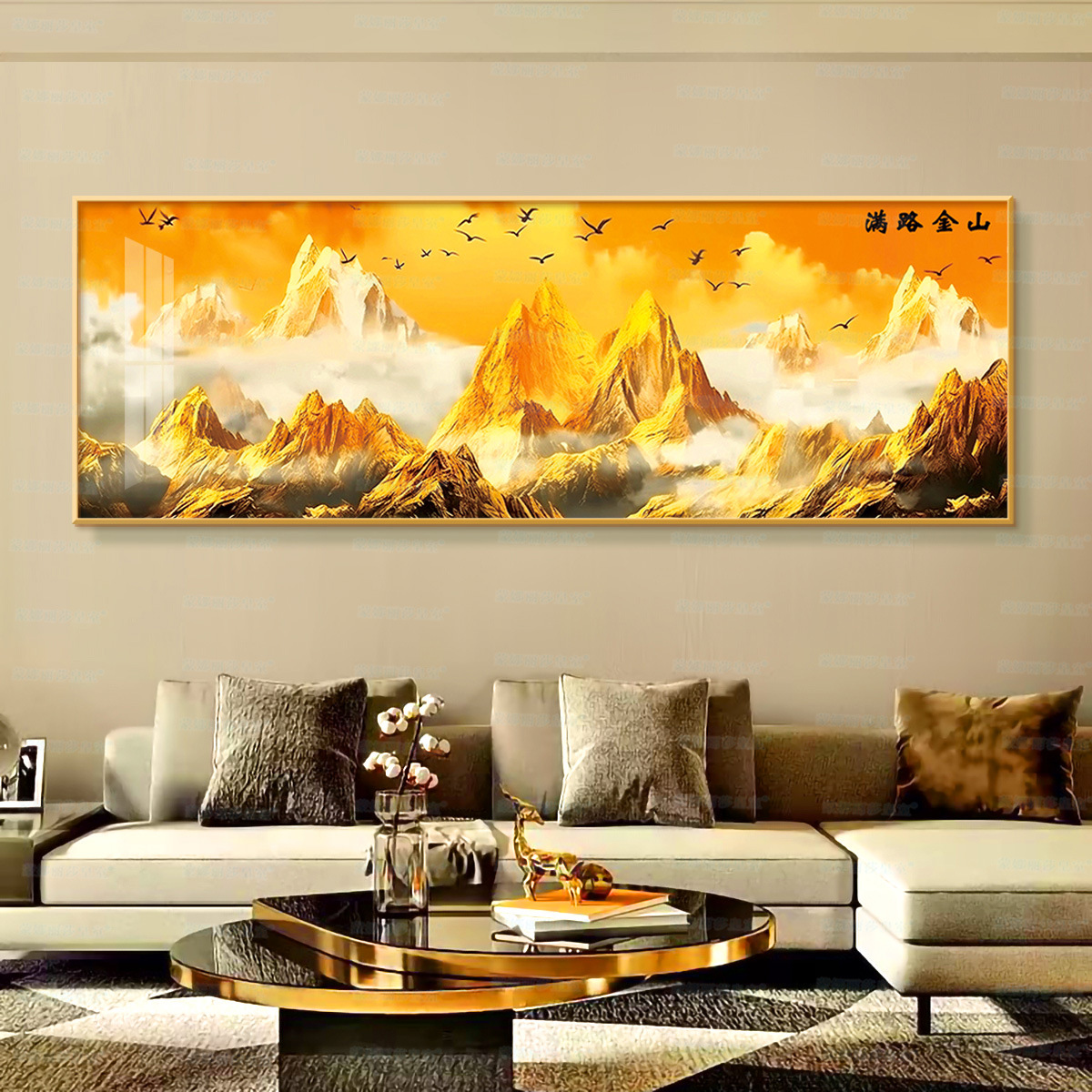 [Algodón importado] Mona Lisa Real Crosspoint Road Jinshan Dos días Jinshan Gran paisaje clásico