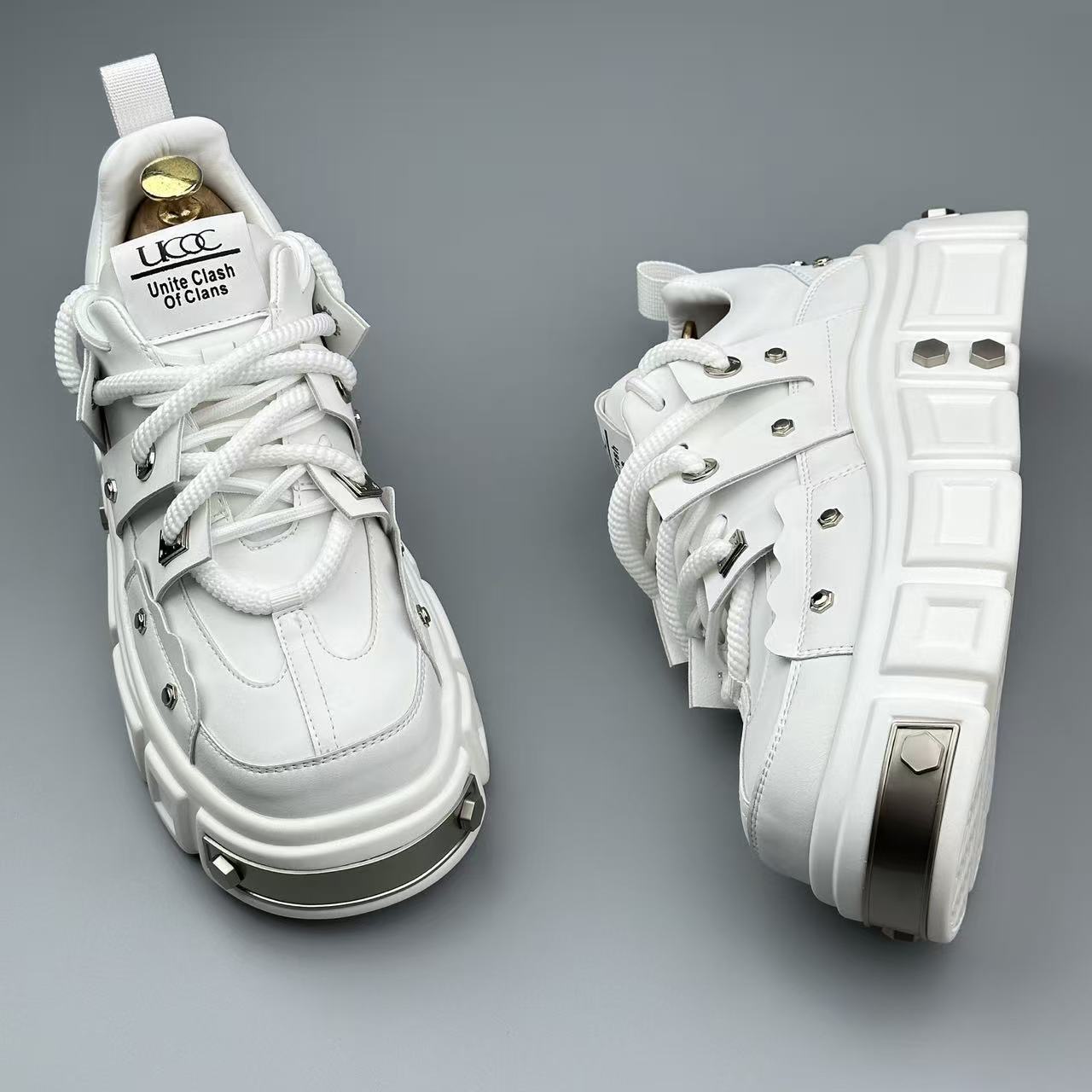 2025 Autumn New Thick Sole Versatile Trendy Workwear Men's Youth Casual Shoes_voghion.com