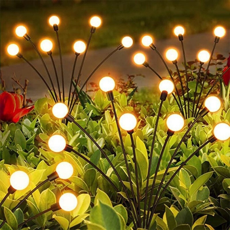 New Cross-Border Solar Ground Lights, Firefly Lights, Garden Lawn Outdoor Courtyard Decorative String Lights