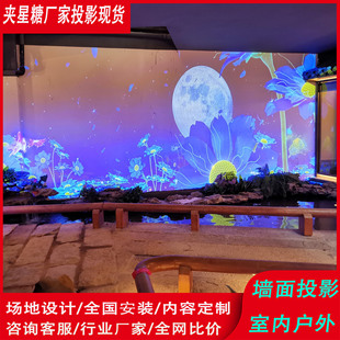 墙面全息纱幕投影3D裸眼室内展厅酒店前台户外景区文旅引流投影仪-阿里巴巴
