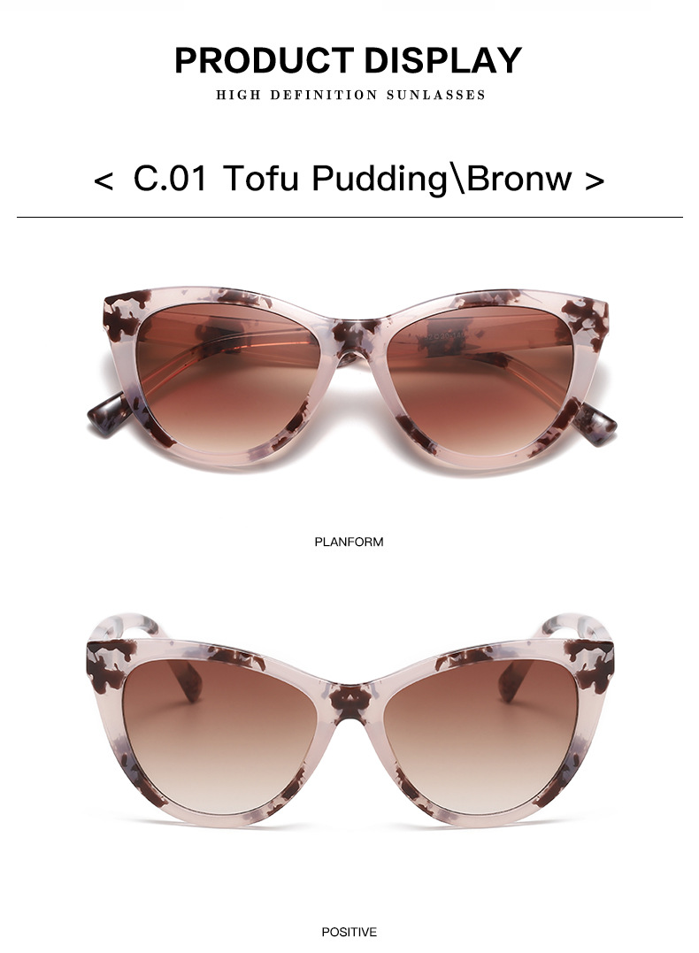 35g Weight Full Frame Glasses Structure Sunglasses Classification Ac, UV400 Protection Lens Material Cat Eye Glasses Style Outdoor, Travel Occasion Solid Color Pattern All Seasons Season Unisex Gender Retro, Classic Style Style Retro Classic Style Solid Color Ac UV400 Protection Cat Eye Full Frame Women's Sunglasses 10