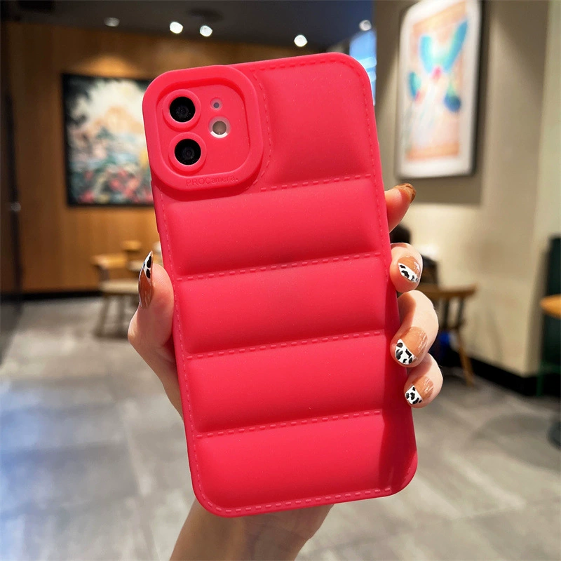 Защитный чехол-подставка для iPhone 16/15 серии в стиле куртки с набивкой - мультицветный ProCamera