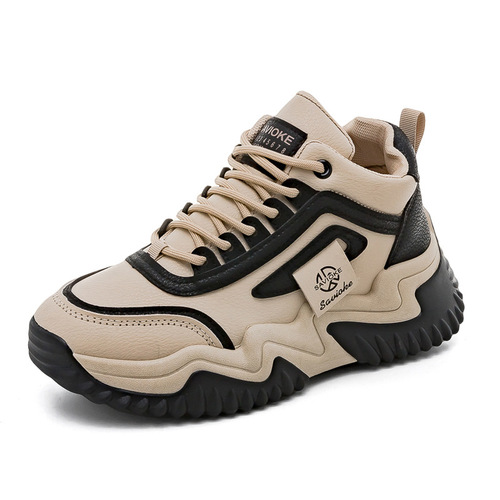 2024 Spring New Style Versatile Dad Shoes Women Thick Sole Height Sports Casual White Sneakers Fall