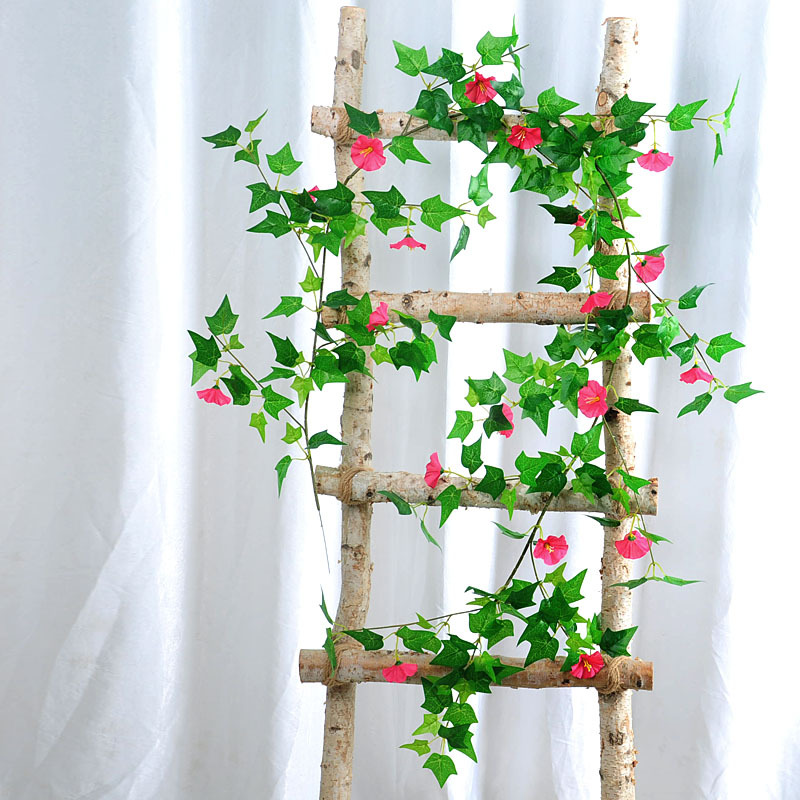 Simulación de flores de marioneta, flores falsas, caña, tubería de aire acondicionado, cubierta de techo de la sala de estar, decoración de la planta de enredamiento de caña
