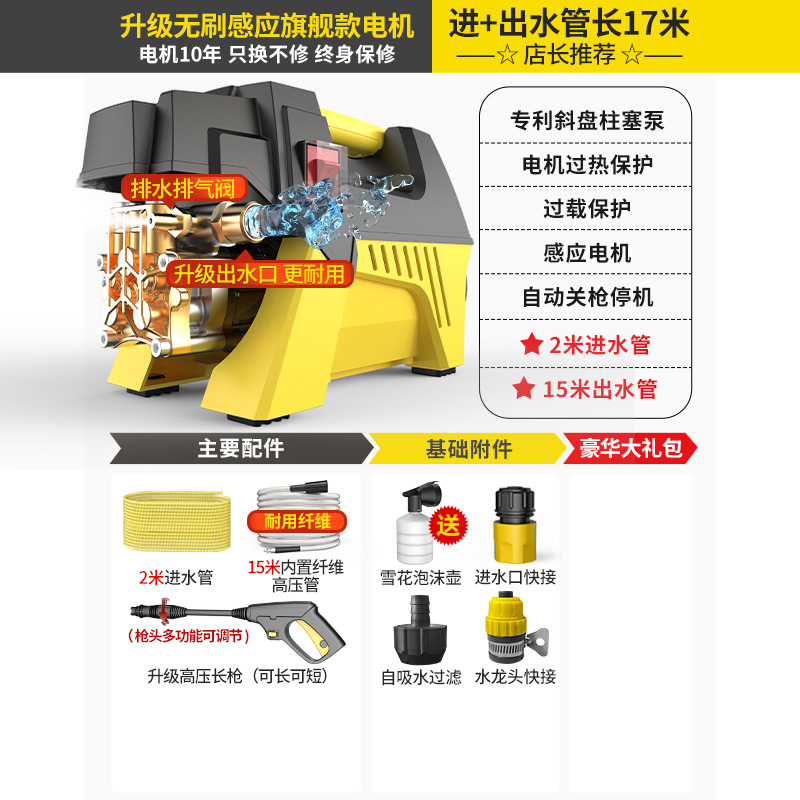 Car washing machine – Shiyong Cleaning Machine - upgraded-strong-pressure-17m-hoses-lance