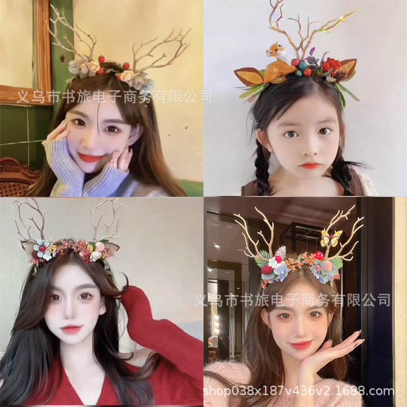 Nuevos sombreros luminosos para mujer, accesorios de ambiente de concierto de viaje, diademas de astas, diademas brillantes, orejas de conejo para niños