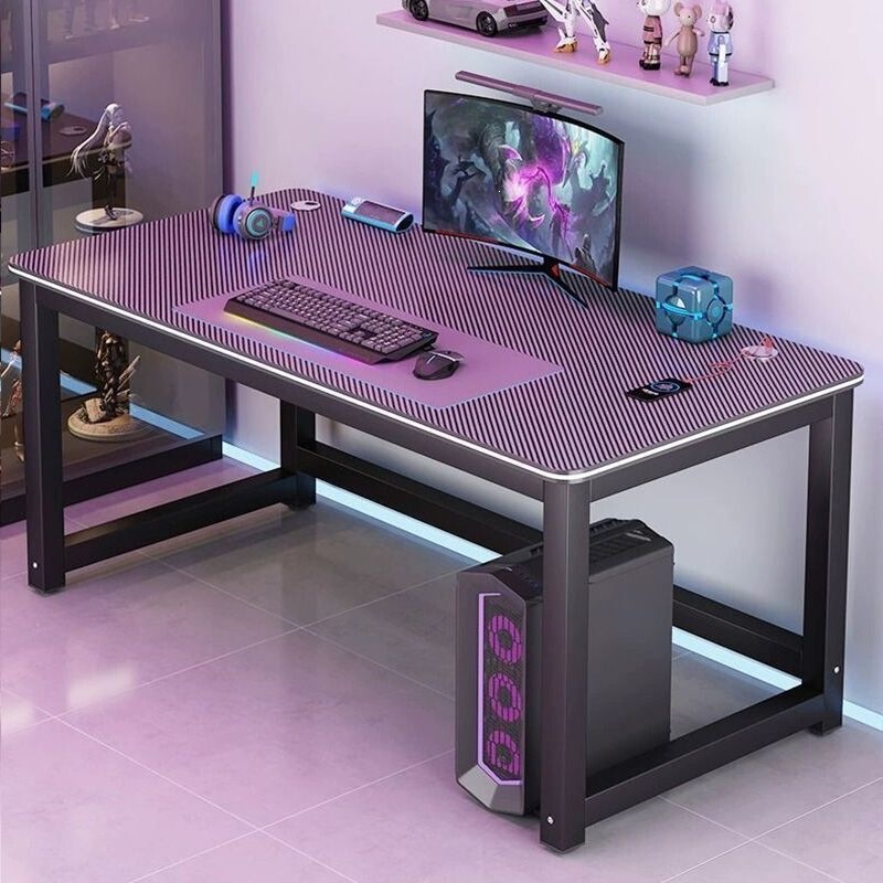 Carbon Fiber Office Desk, Double Gaming Desk, Desktop Home Computer Desk, Bedroom Student Desk, Simple Writing Desk