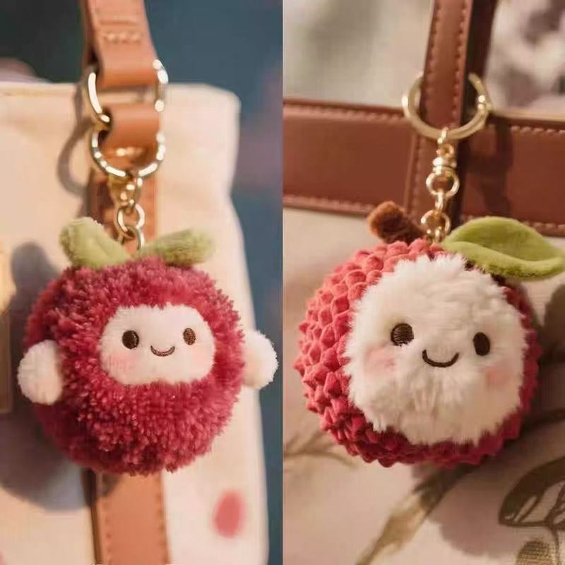 Xiaohongshuの人気のかわいい長安ライチぬいぐるみペンダント、かわいい人形の小さなペンダント、バッグの装飾ペンダント|undefined