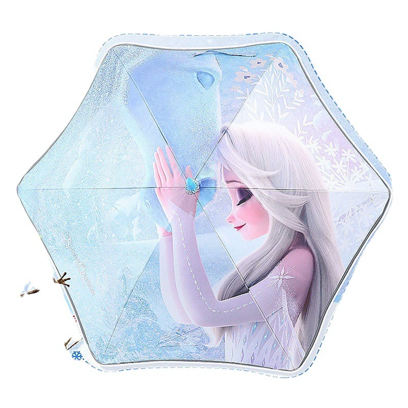 Зонт-трость "Клубничный мишка" для девочек, детей, учащихся начальной школы, специальный для детского сада в возрасте 3-6 лет, двойного назначения для защиты от солнца и дождя, длинный прямой зонт-трость.