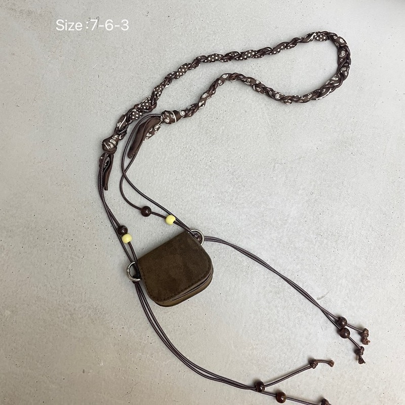 包包女2025新品撞色复古绒面磨砂新中式国风珍珠迷你口红包耳机包|undefined