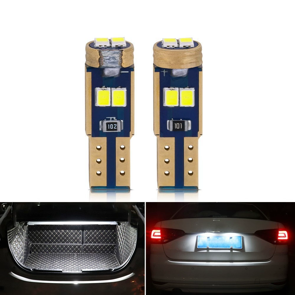 Новый от производителя T5 2016 6 SMD высокосветящаяся лампа для чтения 12V, индикаторная, яркая приборная подсветка