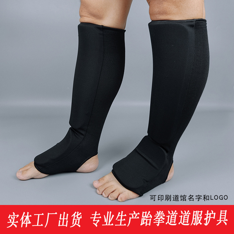 Taekwondo EVA knitted cotton leg and foot protectors, sweat-absorbing and non-slip, suitable for Sanda and Karate, wholesale knee pads
